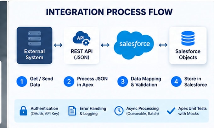 integrate salesforce with external systems using rest apis