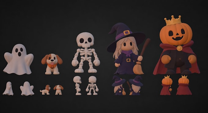 create custom 3d models, props and textures