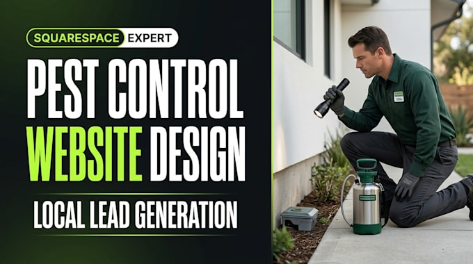 design a squarespace pest control website