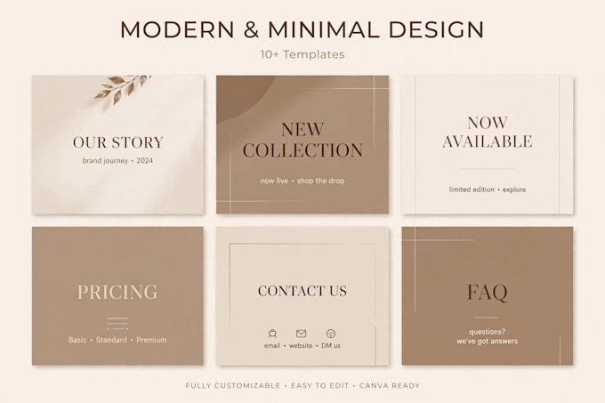 design 10 aesthetic instagram story templates
