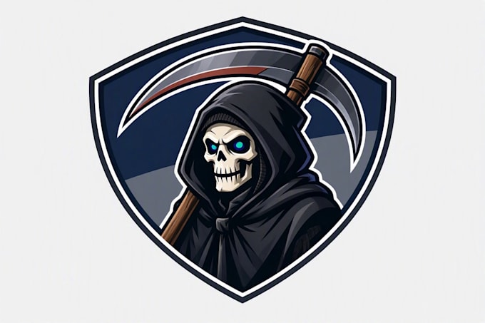 make amazing grim reaper logo within two days