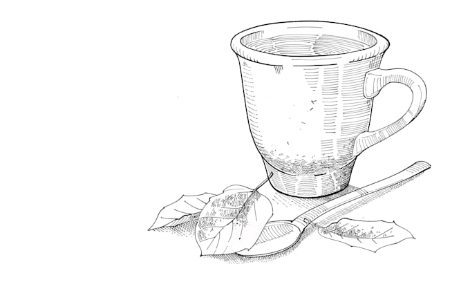 draw custom line art illustration for your project