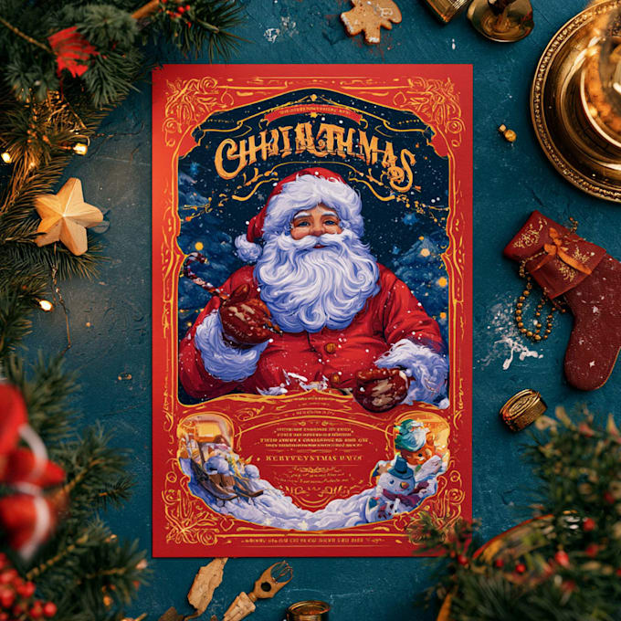 design amazing christmas flyer