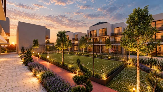 residental complex landscape design