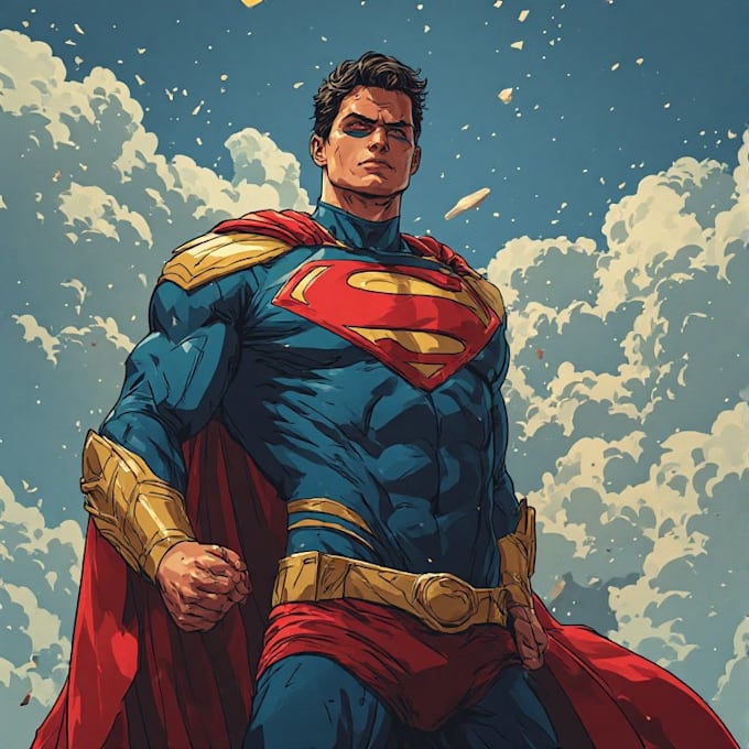 create custom superhero character illustrations