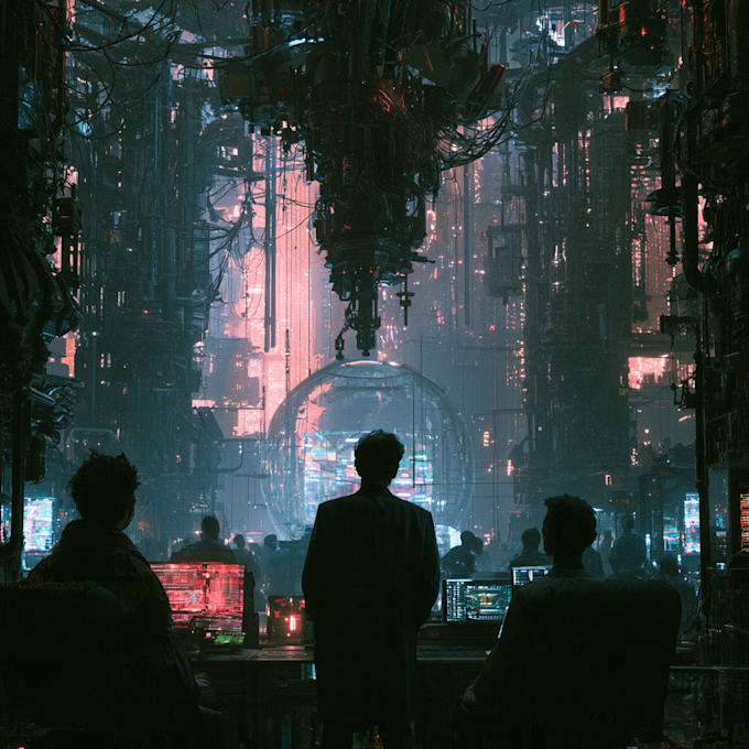 draw concept art for science fiction