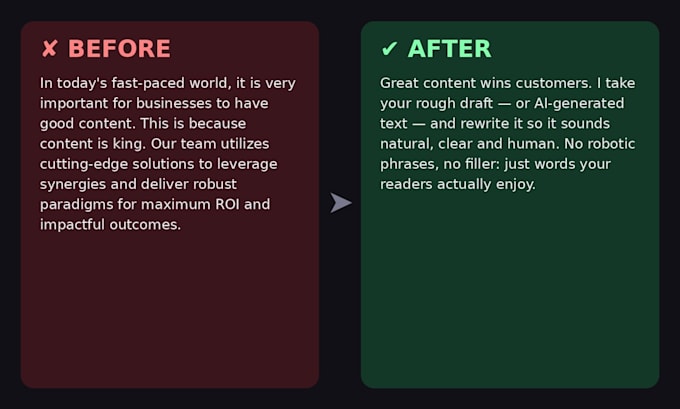 rewrite and humanize your ai and chatgpt content to sound human