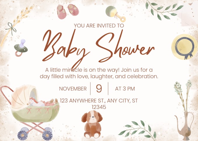 design a beautiful custom invitation