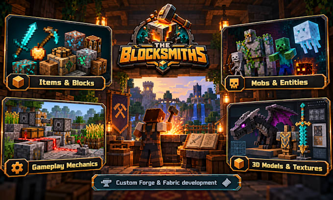 create custom minecraft forge and fabric mods