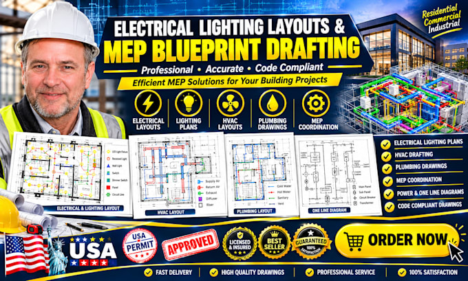 draft electrical blueprints plumbing profiles and hvac mep plans fl