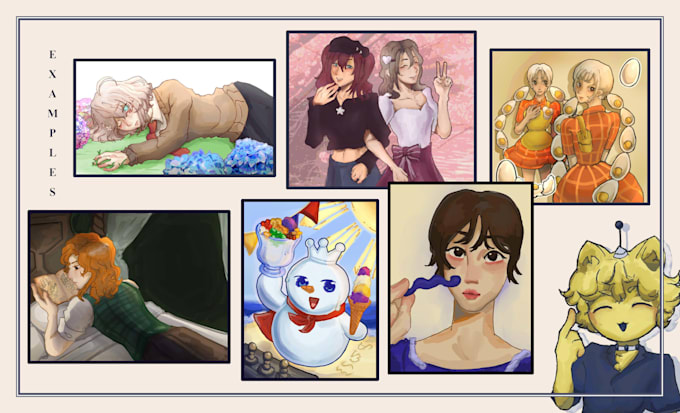 illustrate custom character art