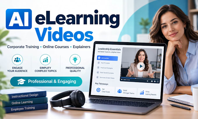 create ai elearning videos for corporate training and online courses