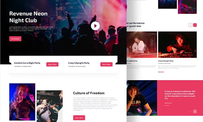 wordpress nightclub website club website event website event website bar wesbite