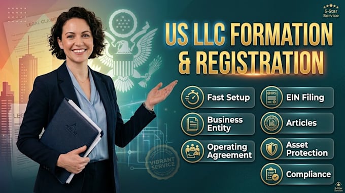 register US llc, obtain ein, and setup your business  entity professionally