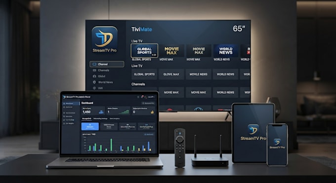 rebrand tivimate iptv app with admin panel and multi dns