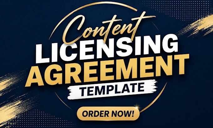 prepare a content licensing agreement template from approved instructions