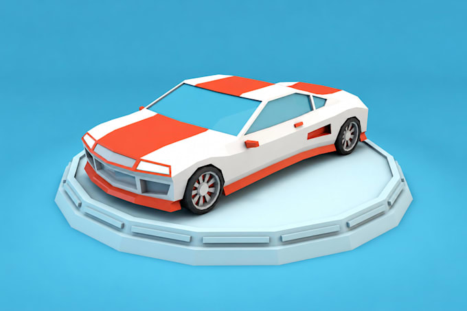create realistic 3d car models low poly vehicles game ready car assets and model