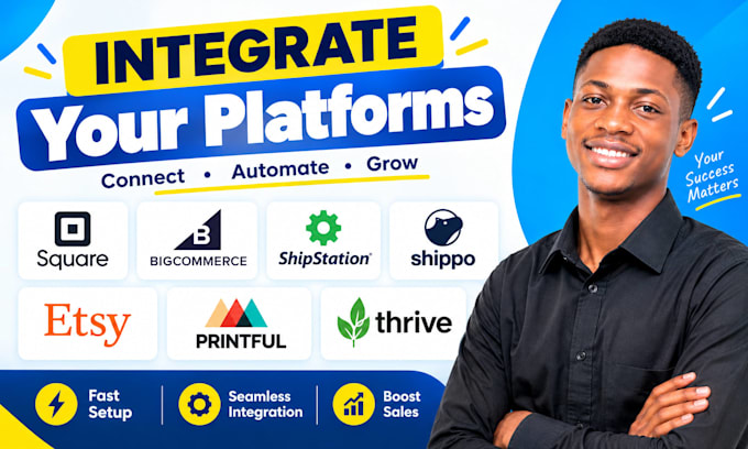 integrate square bigcommerce shipstation shippo etsy printful thrive