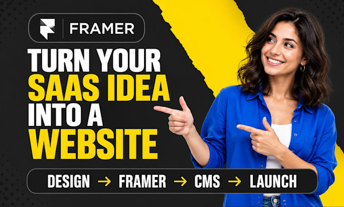 develop framer websites saas landing pages responsive web layouts cms setup
