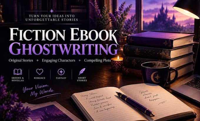 ghostwrite your fiction ebook or novella