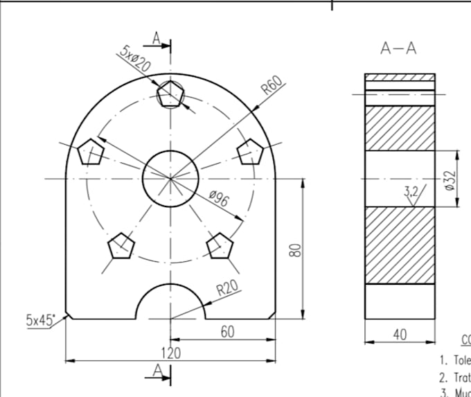 create professional 2d mechanical drawings and cad drafting in autocad