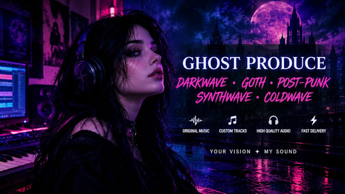 ghost produce darkwave, goth, post punk, synthwave coldwave music