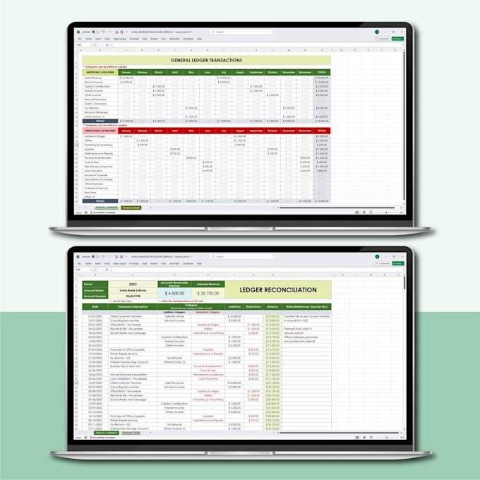 do bookkeeping, bank reconciliation, and financial record