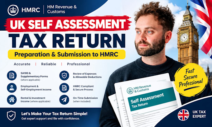 prepare and submit your UK self assessment tax return to hmrc