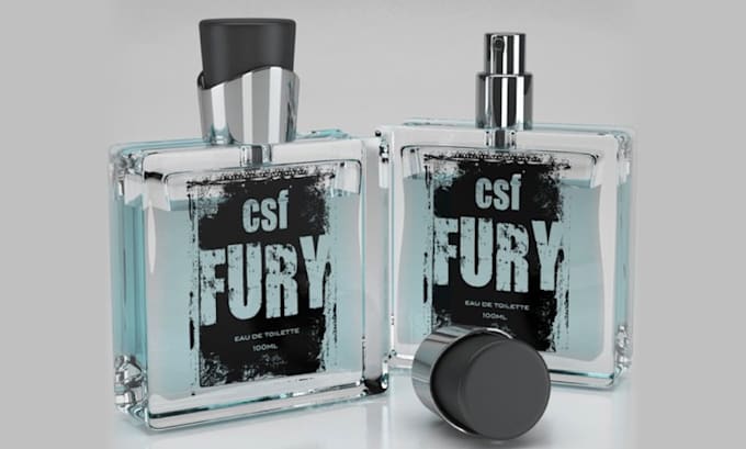 create luxury perfume label, logo, cosmetics with custom label