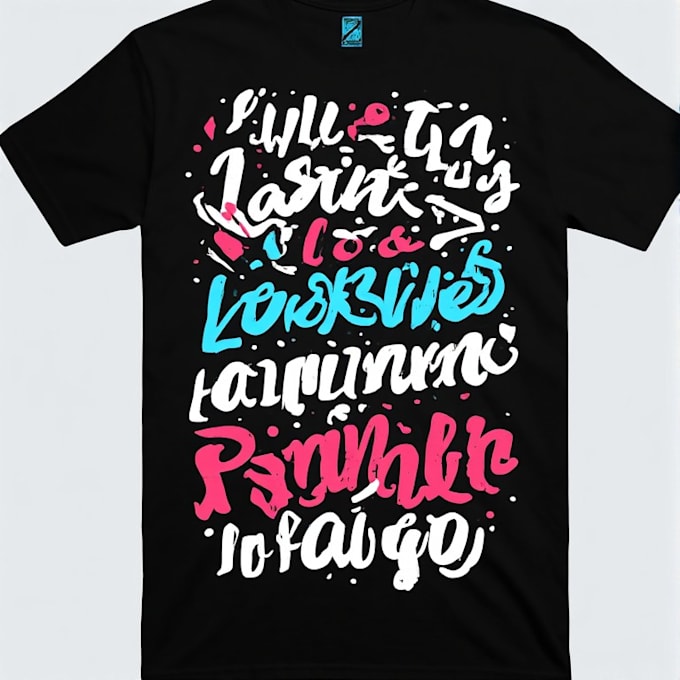 custom typography t shirt design