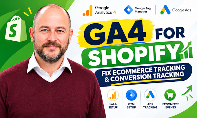 google analytics 4 for shopify fix ga4 ecommerce tracking, conversion tracking