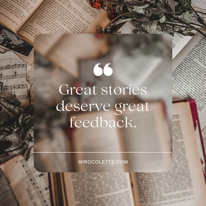 give detailed developmental feedback on your novel