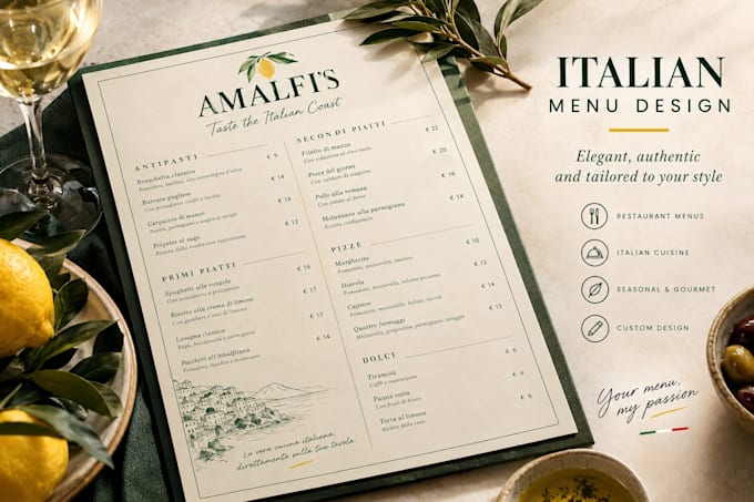 create or improve your italian restaurant menu