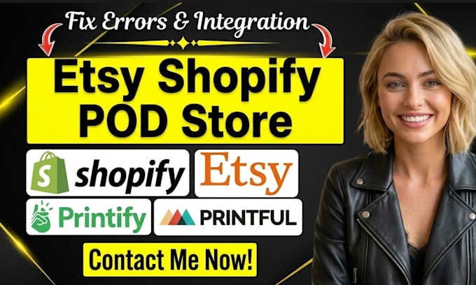 fix etsy shopify merch store pod integration printify printful product errors