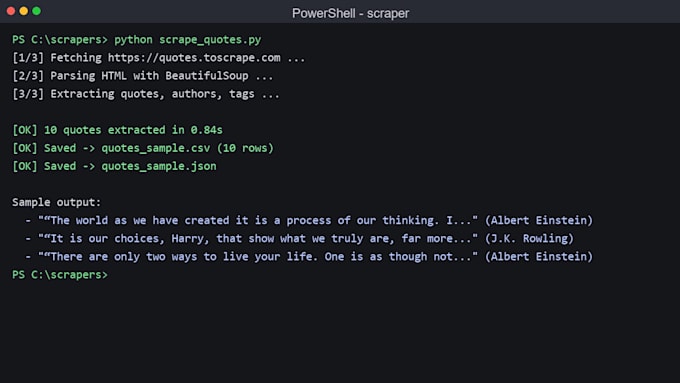 do web scraping, data extraction and automation using python