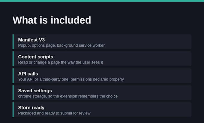 build a chrome extension with manifest v3, content scripts and api calls