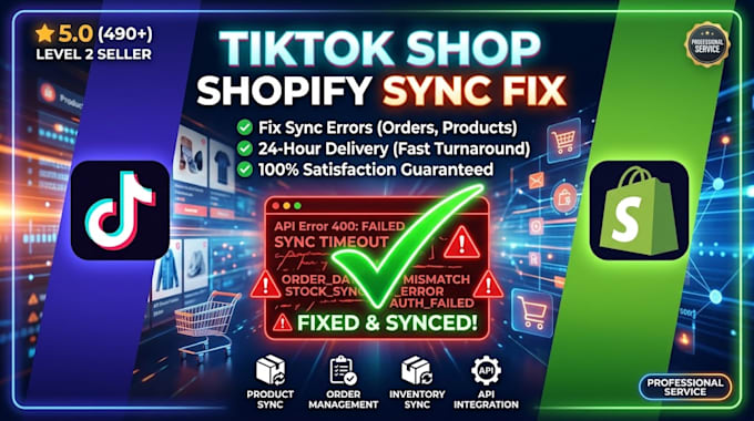 fix tiktok shop shopify sync errors product compliance and warehouse mapping