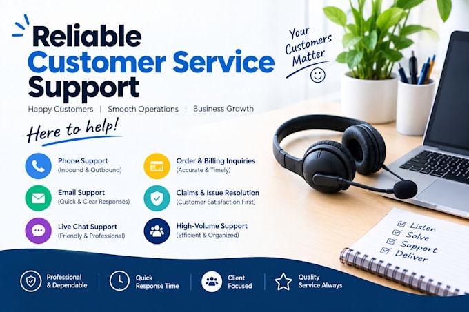 provide professional and reliable customer service