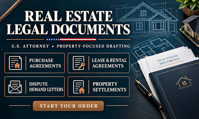 draft a real estate purchase agreement by a US attorney