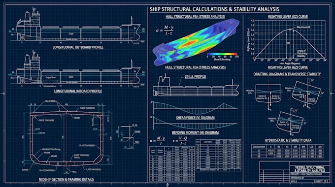 conduct marine piping schematic design propulsion layout and vessel blueprints