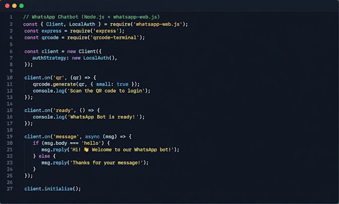 build whatsapp chatbot whatsapp ai bot using whatsapp api fix whatsapp bot