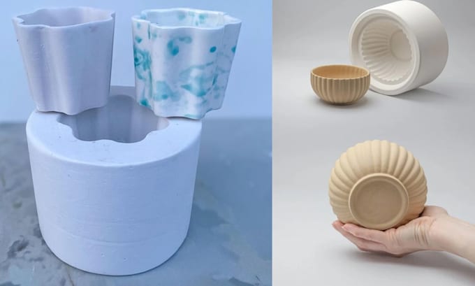 do custom 3d printable mold, design for chocolate, silicone casting and baking