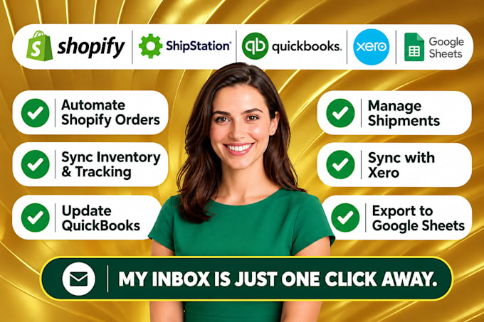 automate shopify orders with shipstation quickbooks xero google sheets sync