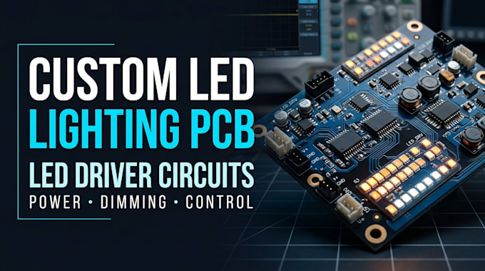 design custom led lighting pcb and led driver circuits, schematic design