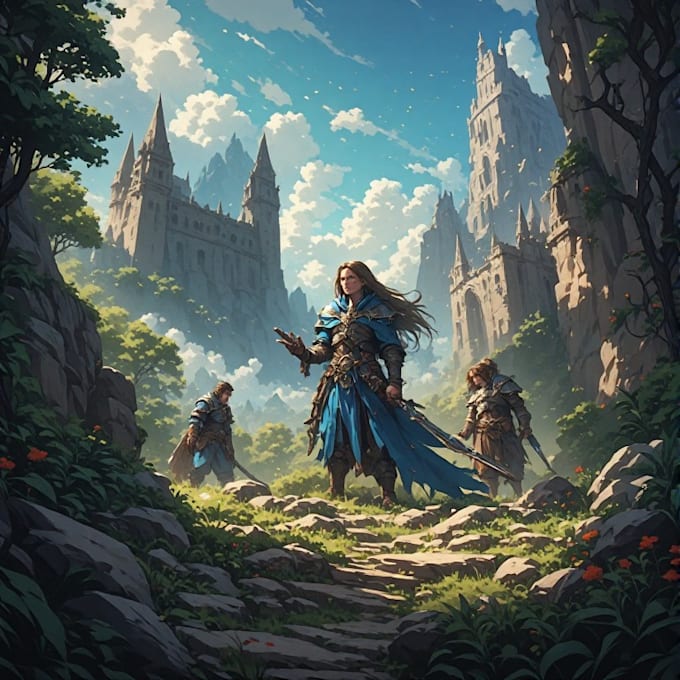illustrate your dnd campaign scenes and characters