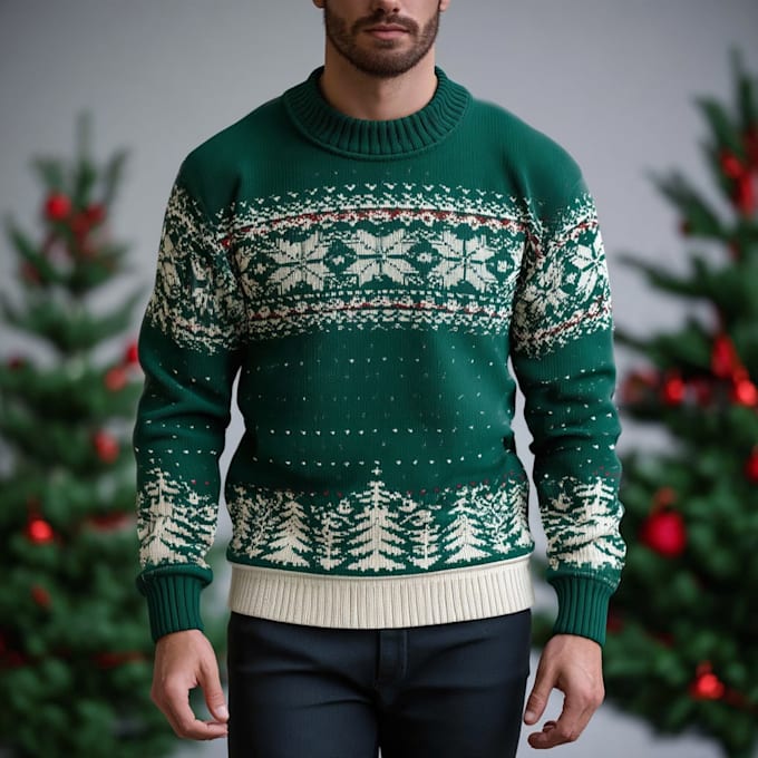 create ugly christmas sweater and sweatshirt design
