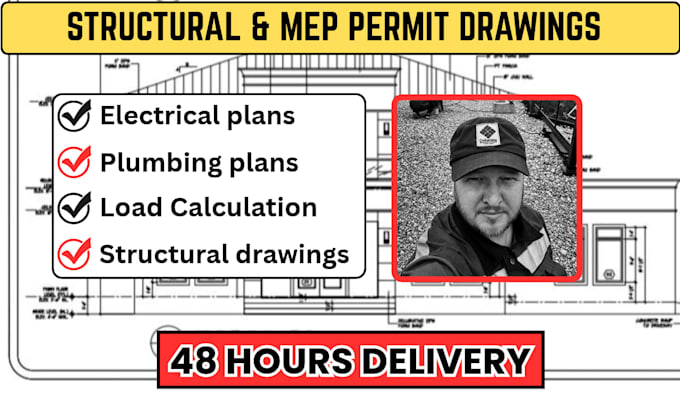 create structural mep permit drawings in california and georgia