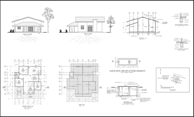 professionally redraw floor plan, house plan into 2d cad floor plan