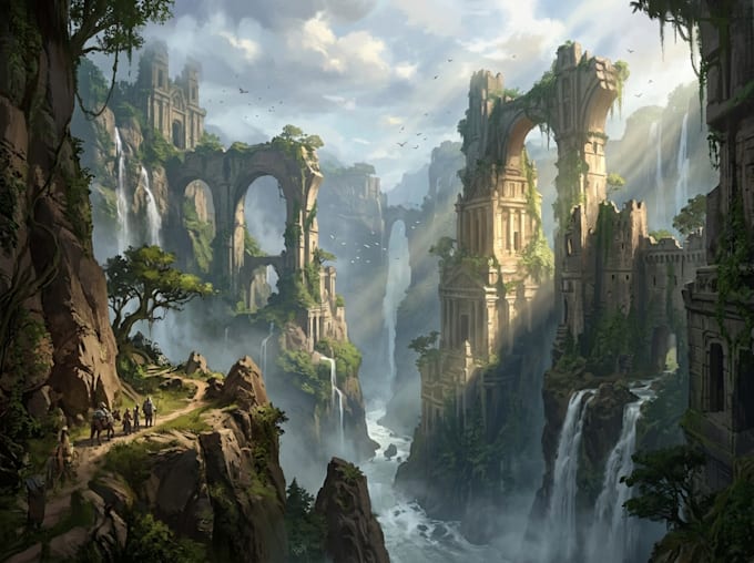 hand paint environment art