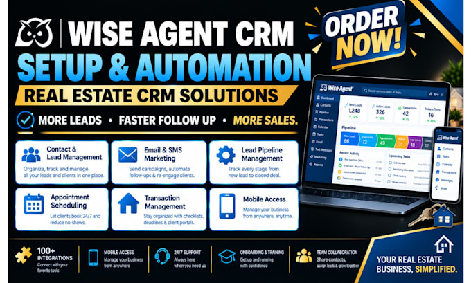 wise agent crm lead management wise agent drip campaigns wise agent transaction